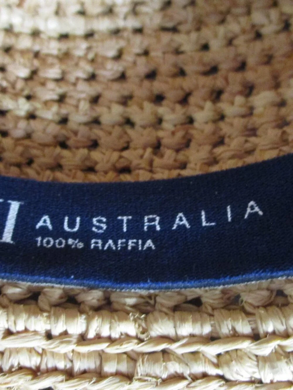 woven raffia sun hat